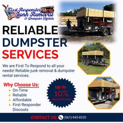 First Responder Junk Removal & Dumpster Rentals