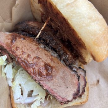 RNB BBQ & Sausage - Brisket sandwich. The brisket was off the charts delicious. - Food Stands Near Me - Auburn, California RNB BBQ & Sausage - Brisket sandwich. The brisket was off the charts delicious. - Food Stands Near Me - Auburn, California