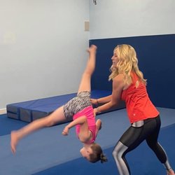 Saratoga Springers - Working on side aerials with coach Kara