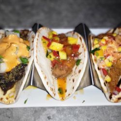 PiCH - Beef, Salmon, and Chicken tacos