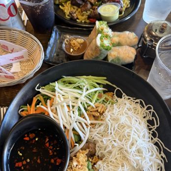 OMELI Kitchen - Pork vermicelli, spring rolls, steak with noodles. - Vietnamese Near Me - Fullerton, California