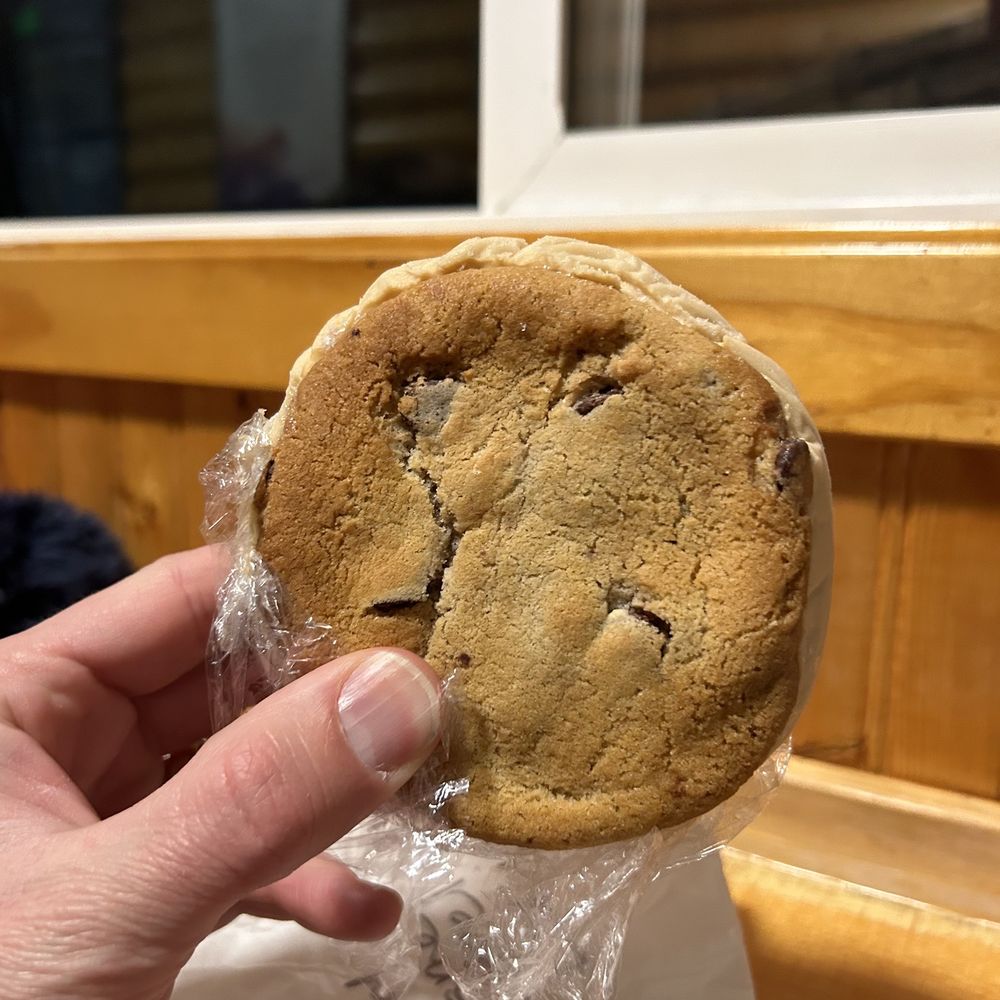 Wolfies - Homemade chocolate chip cookies with salted caramel ice cream - Seafood Near Me - Grand Lake, Colorado Wolfies - Homemade chocolate chip cookies with salted caramel ice cream - Seafood Near Me - Grand Lake, Colorado