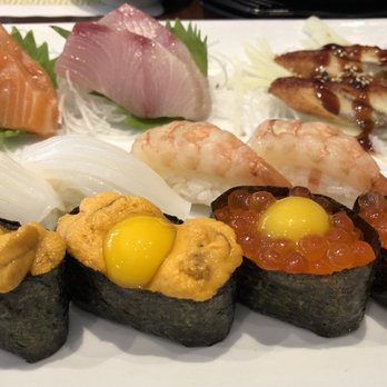 Seoul - Boston - Salmon, yellowtail, eel, squid, sweet shrimp, rising uni, and rising ikura - Korean Near Me - Boston, Massachusetts Seoul - Boston - Salmon, yellowtail, eel, squid, sweet shrimp, rising uni, and rising ikura - Korean Near Me - Boston, Massachusetts