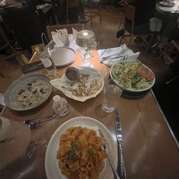 Rigatoni Alla Vodka Caesar Salad Mushroom Risotto Rigatoni Alla Vodka Caesar Salad Mushroom Risotto