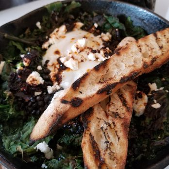 Bartlett House - Shakshuka with lentils. Spicy but good. The toast was awesome - Cafes Near Me - Ghent, New York