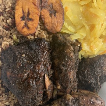 Tafari Tropics Jamaican Restaurant - Large Jerk Chicken Meal - Caribbean Near Me - Bloomfield, New Jersey