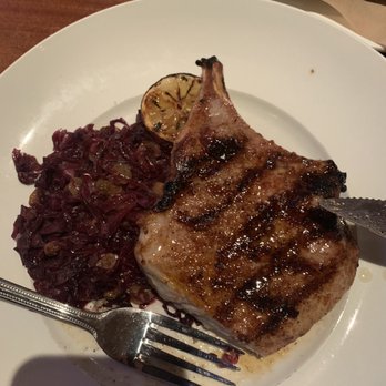 Seasons 52 - Pork chop w/ cabbage - New American Near Me - Plano, Texas Seasons 52 - Pork chop w/ cabbage - New American Near Me - Plano, Texas