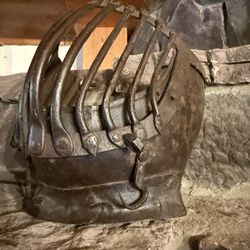 Chateau de Melusine - Face guard of an Italian helmet 17th century