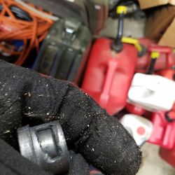 Houston Automotive & Transmission Center - The new bearing they installed 2yrs ago that fell out. Chunks of metal came out into the clutch plate.