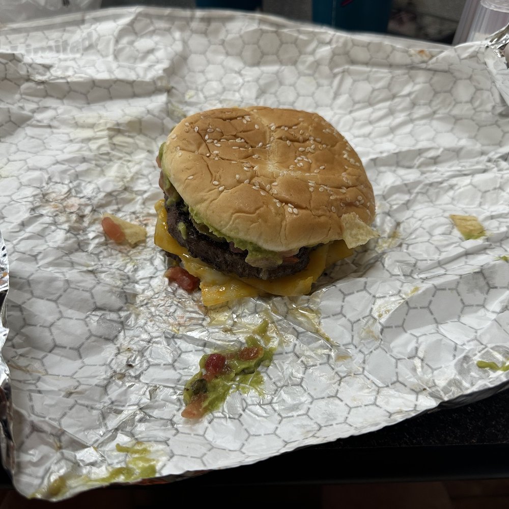a cheeseburger and fries a cheeseburger and fries