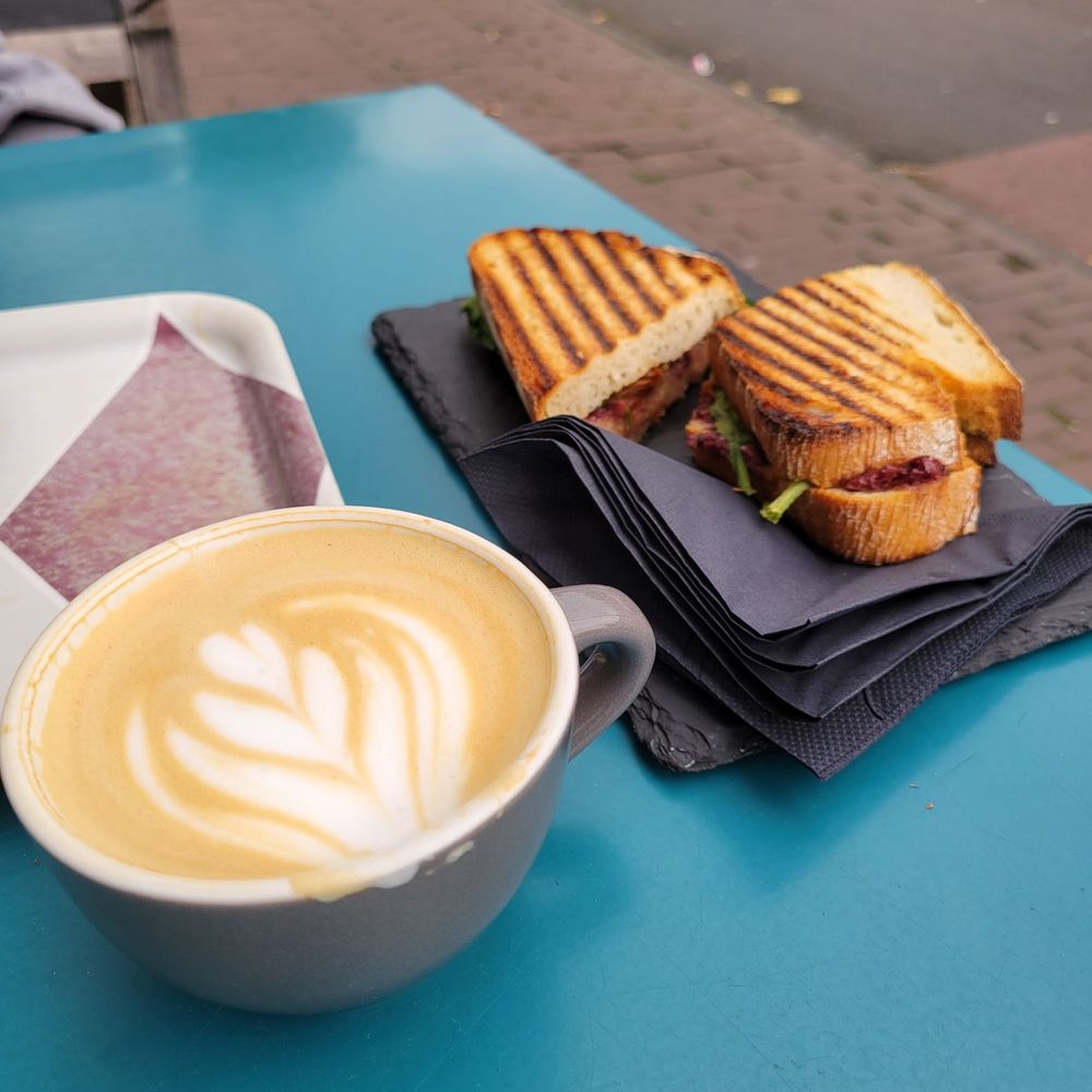 Cappuccino and Sunny Toastie Cappuccino and Sunny Toastie