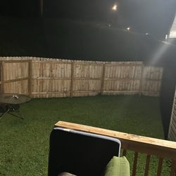 Homeowners Helper Handyman Services - Light for back of home - fenced in area for dog.