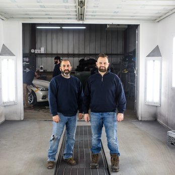 New England Collision - Mike and Joe; co-owners of New England Collision. - Body Shops Near Me - West Haven, Connecticut