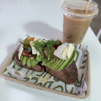 Rye Goods - avocado toast & iced vanilla latte - Bakeries Near Me - Tustin, California Rye Goods - avocado toast & iced vanilla latte - Bakeries Near Me - Tustin, California