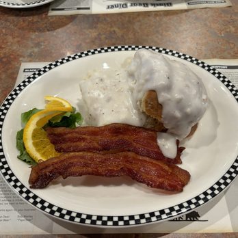 Black Bear Diner Burleson - 1 biscuit with gravy and 2 bacon from the little less breakfast menu - Diners Near Me - Burleson, Texas Black Bear Diner Burleson - 1 biscuit with gravy and 2 bacon from the little less breakfast menu - Diners Near Me - Burleson, Texas