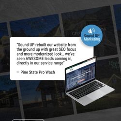 Sound UP Marketing - Contractor website kit review, from Pine State Pro Wash.