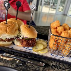 Katsu Sliders + Tots.