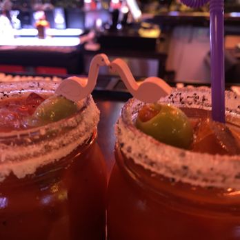 Rock&Rye - Bloody Marys! Cutest garnishs - Lounges Near Me - Boston, Massachusetts