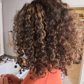 Marigold Salon - Highlights and a great cut to shape those curls - Hair Stylists Near Me - Portland, Oregon Marigold Salon - Highlights and a great cut to shape those curls - Hair Stylists Near Me - Portland, Oregon