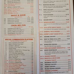 China King - Page 2 of menu