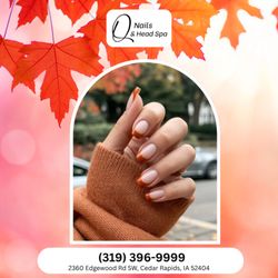 Q Nails & Spa - Enjoy the peaceful vibe of autumn with a relaxing nail appointment. We can't wait to see you!