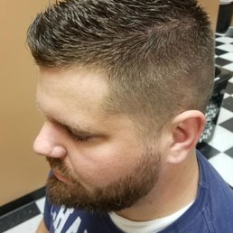 Another killer fade and beard trim/line up by April. Another killer fade and beard trim/line up by April.