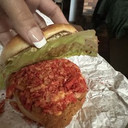 Wendy's - Takis Fuego Chicken Sandwich. I had lettuce added to it