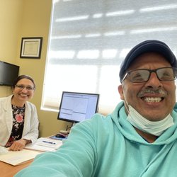 Eartone Hearing Aid Center - Happy Moment with Rina Valia with new hearing aids on!