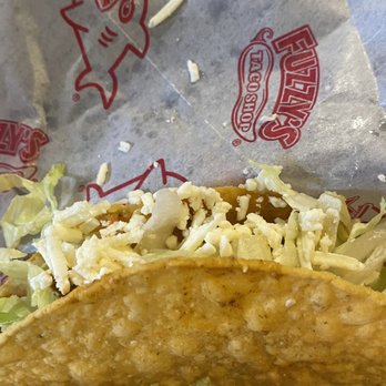 Fuzzy's Taco Shop - Seasoned ground beef crunchy taco - Mexican Near Me - Webster Groves, Missouri Fuzzy's Taco Shop - Seasoned ground beef crunchy taco - Mexican Near Me - Webster Groves, Missouri