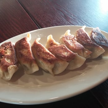 Men-Bei Ramen - Gyoza, vegetarian with just a hint of wasabi. Tasty but nothing special. - Ramen Near Me - Santa Clara, California Men-Bei Ramen - Gyoza, vegetarian with just a hint of wasabi. Tasty but nothing special. - Ramen Near Me - Santa Clara, California