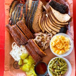 JNL Barbecue - 2 lbs Brisket (moist & lean) 1 lb Al Pastor Pork Ribs 1 lb Cajun Butter Turkey Breast 0.5 lb Pulled Pork Pint Green Beans Pint Mac & Cheese