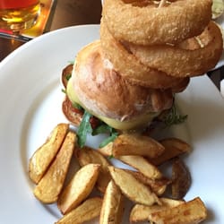 Meadow Inn - Tex Mex burger with Scottish beef. Onions ring surprise on top!