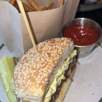 Black Lamb - Cheeseburger* - New American Near Me - Boston, Massachusetts