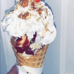 Panther Drive In - Waffle Cone Sundae