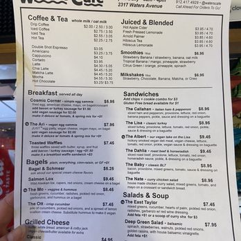 Waters Cafe - Menu - Sandwiches Near Me - Savannah, Georgia