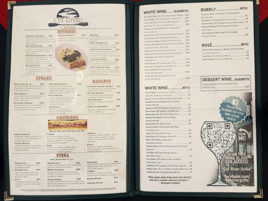 Menu photo 1 Cut River Grille Roscommon, MI