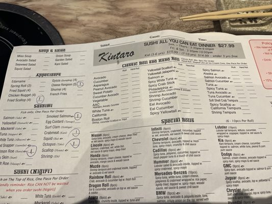 Menu photo 4 Kintaro Sushi & Hot Pot Rocky River, OH Menu photo 4 Kintaro Sushi & Hot Pot Rocky River, OH