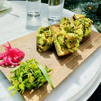 RH Rooftop Restaurant at RH West Palm - Avo toast portions are massive and delicious! - Wine Bars Near Me - West Palm Beach, Florida