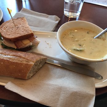 Panera Bread - Bacon turkey bravo sandwich with broccoli cheddar soup - Sandwiches Near Me - Fenton, Missouri Panera Bread - Bacon turkey bravo sandwich with broccoli cheddar soup - Sandwiches Near Me - Fenton, Missouri