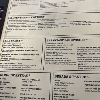 The Rhody Hen Cafe - Menu 2 - Breakfast & Brunch Near Me - North Providence, Rhode Island