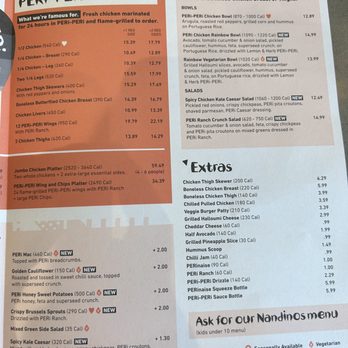 Nando's Peri-Peri - Menu - Chicken Shop Near Me - Alexandria, Virginia Nando's Peri-Peri - Menu - Chicken Shop Near Me - Alexandria, Virginia