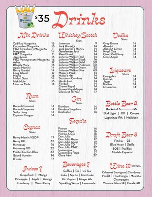 Menu photo 1 Secret Bar & Grill Los Angeles, CA Menu photo 1 Secret Bar & Grill Los Angeles, CA