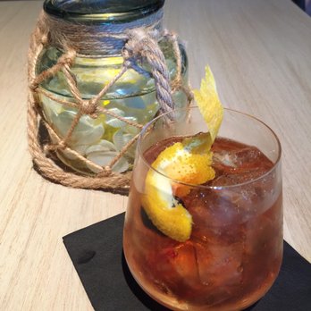 Herringbone Waikiki - Rye Old Fashioned - Seafood Near Me - Honolulu, Hawaii