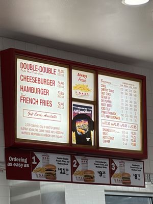 Menu photo 1 In-N-Out Burger Manteca, CA