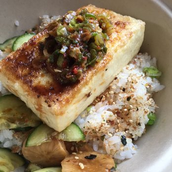 Chikarashi - Lightly breaded silken tofu - yum! - Japanese Near Me - New York, New York