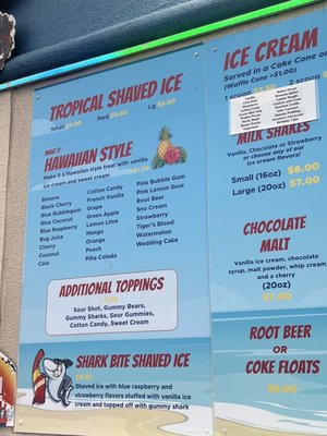Menu photo 1 Beach Treats Panama City, FL