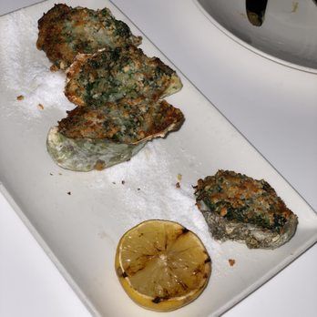 Glass & Vine - Grilled Oyster Rockefeller - New American Near Me - Miami, Florida Glass & Vine - Grilled Oyster Rockefeller - New American Near Me - Miami, Florida