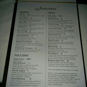Saluda's - Menu 12/18/17. - New American Near Me - Columbia, South Carolina