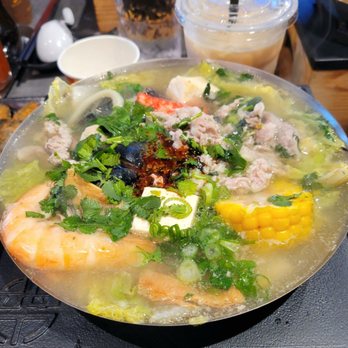 Pop Pot & Tea - Cilantro & preserved egg hot pot, $18.99 - Taiwanese Near Me - Chandler, Arizona Pop Pot & Tea - Cilantro & preserved egg hot pot, $18.99 - Taiwanese Near Me - Chandler, Arizona