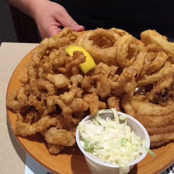 Mike's Clam Shack - Clam strips and haddock with onion rings - Seafood Near Me - Wells, Maine Mike's Clam Shack - Clam strips and haddock with onion rings - Seafood Near Me - Wells, Maine